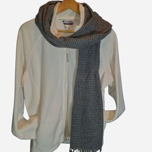 White Columbia fleece zip up jacket